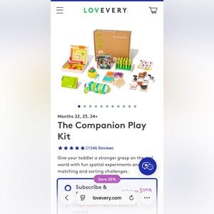 Lovevery The Companion Play Kit - New Unopened